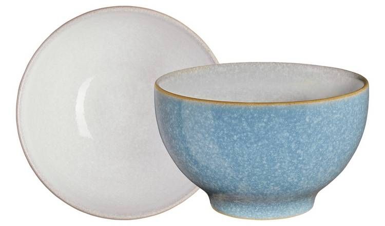 Denby Elements Set of 4 Stoneware Nibble Bowls - Blue GOODS Argos