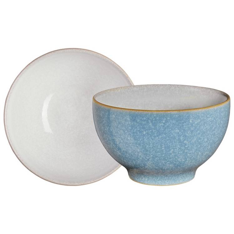 Denby stoneware nibble bowls blue set of 4, imported from the UK