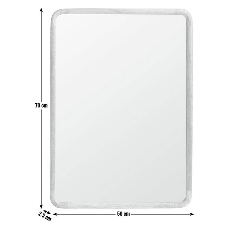 Habitat mango wood wall mirror 70x50cm, imported from the UK