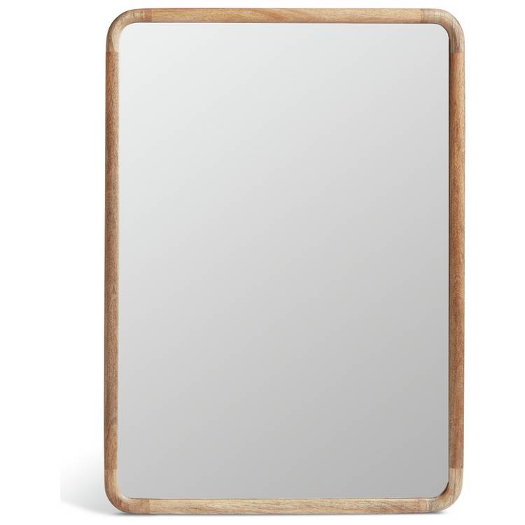 Habitat mango wood wall mirror 70x50cm, imported from the UK