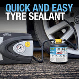 Ring Automotive car tyre repair kit with air compressor - British product