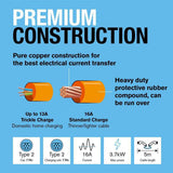 Ring Automotive Type 2 charging cable single phase (British brand)