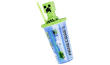 Hox Minecraft 3D Creeper travel tumbler blue green 450ml, UK version