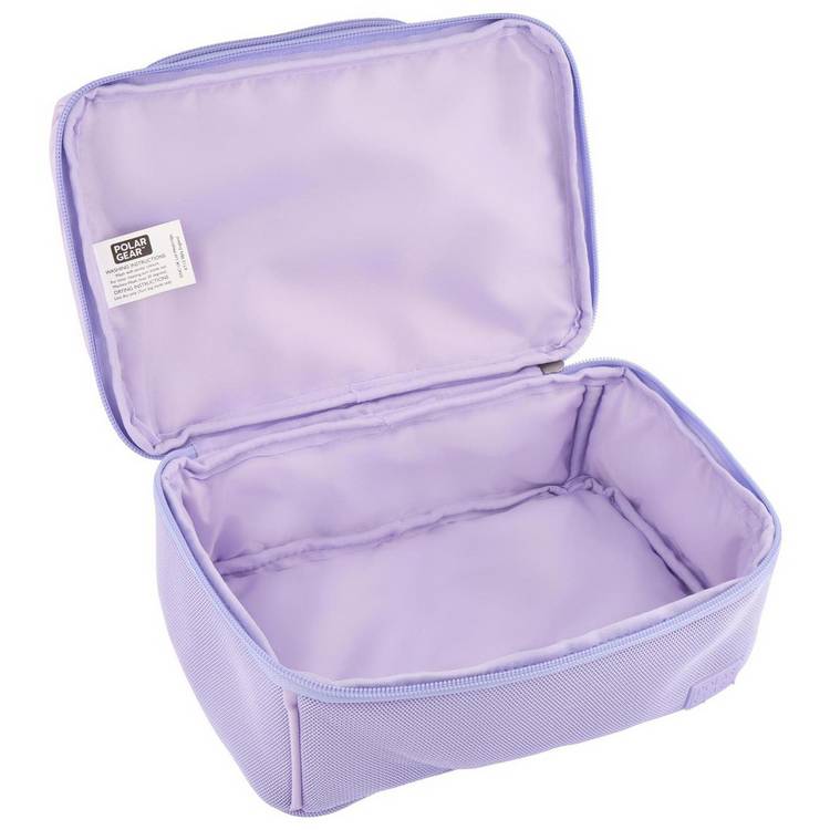 Polar Gear lilac insulated lunch bag (British brand)
