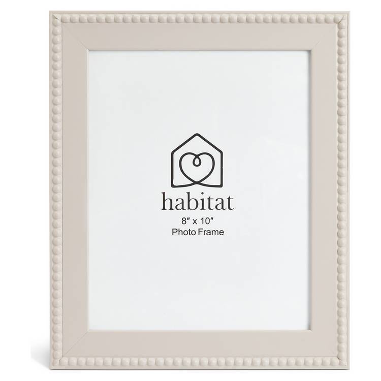 Habitat beaded grey wooden picture frame 8x10, UK version