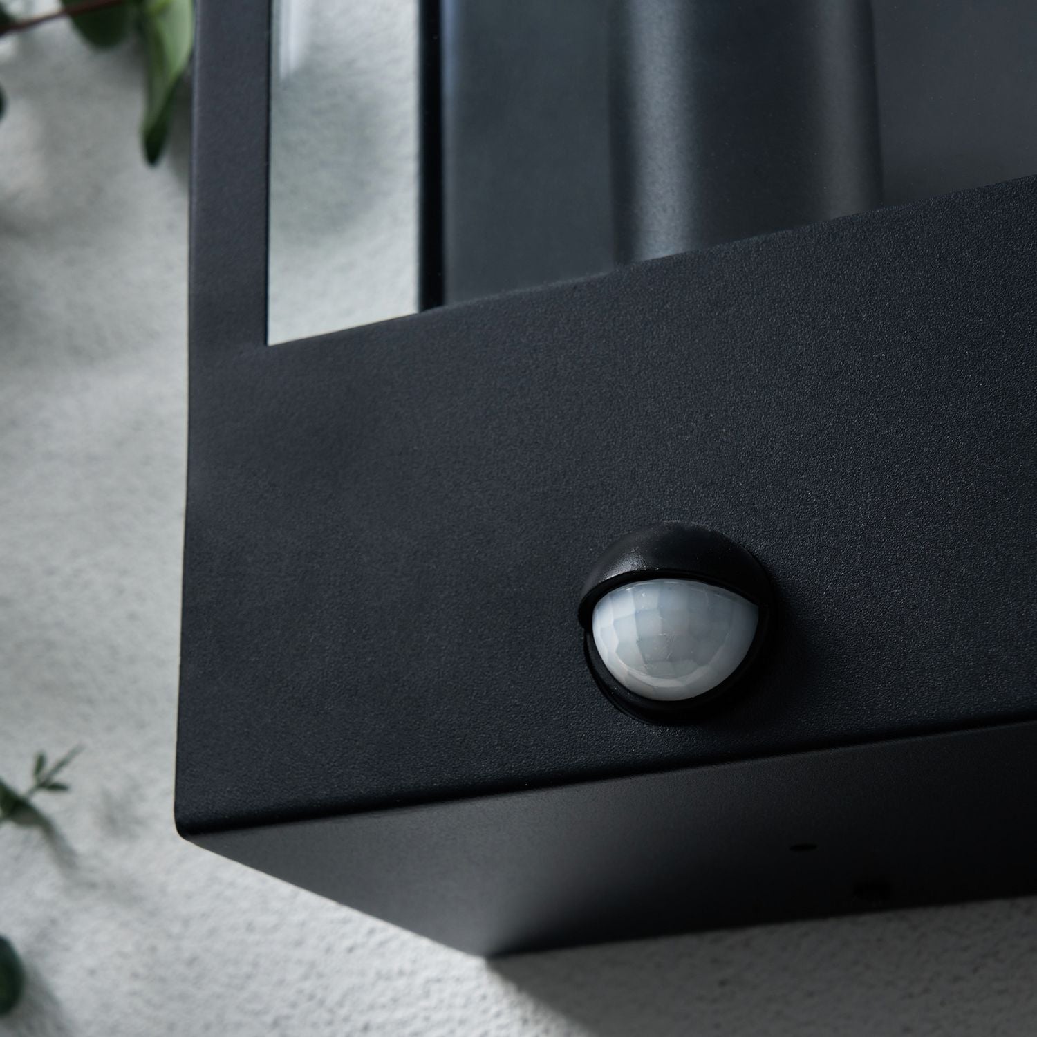 Zink black outdoor wall box lantern, imported from the UK