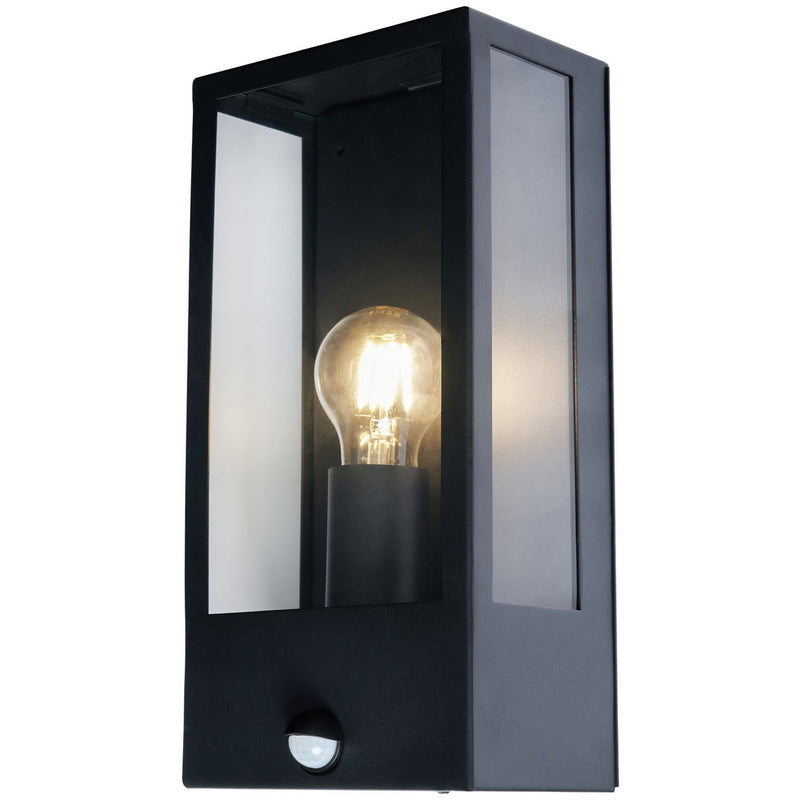 Zink black outdoor wall box lantern, imported from the UK