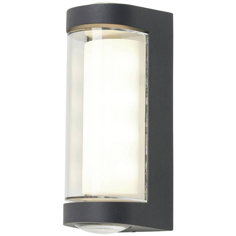 Zink CURV anthracite LED outdoor wall light with IP54, imported from the UK