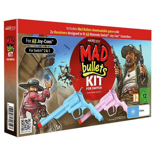 Maxx Tech Mad Bullets Kit for Nintendo Switch - British product