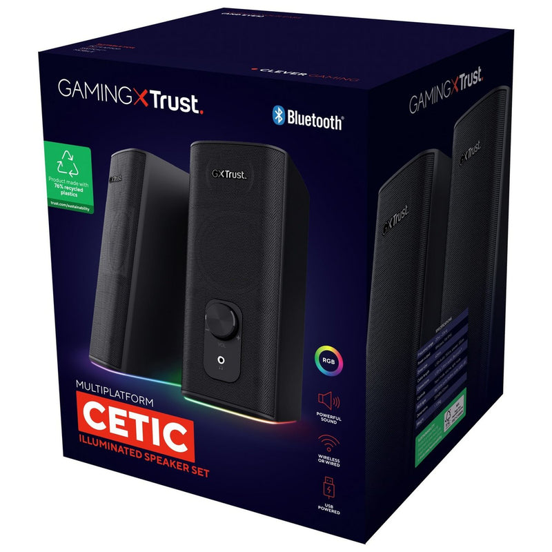 GXTrust Cetic GXT612 Bluetooth PC speaker set black, imported from the UK