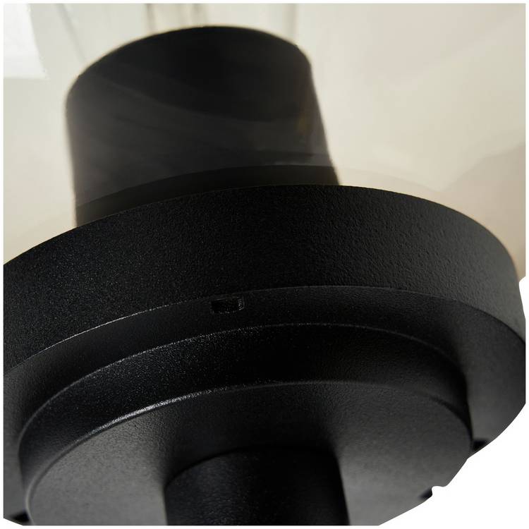 Zink outdoor globe wall light black IP44 - British product