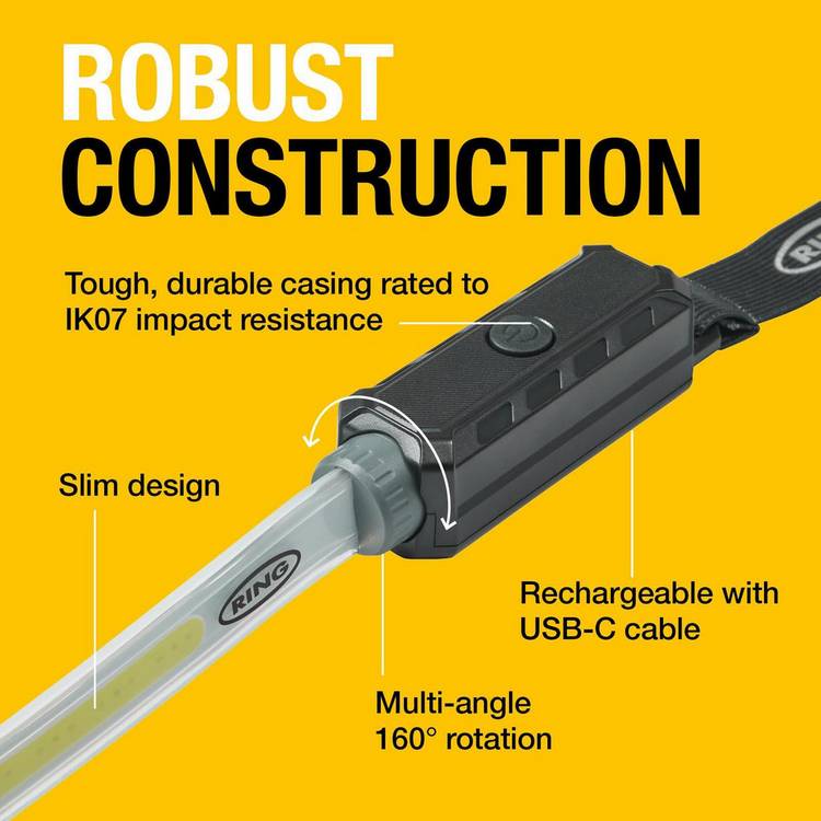 Ring RUBL1500 rechargeable utility work light, imported from the UK