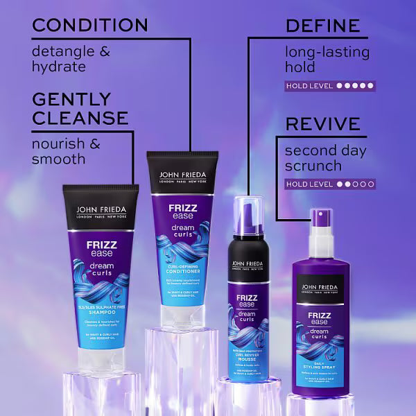 John Frieda Frizz Ease curl reviver mousse 200ml, imported from the UK