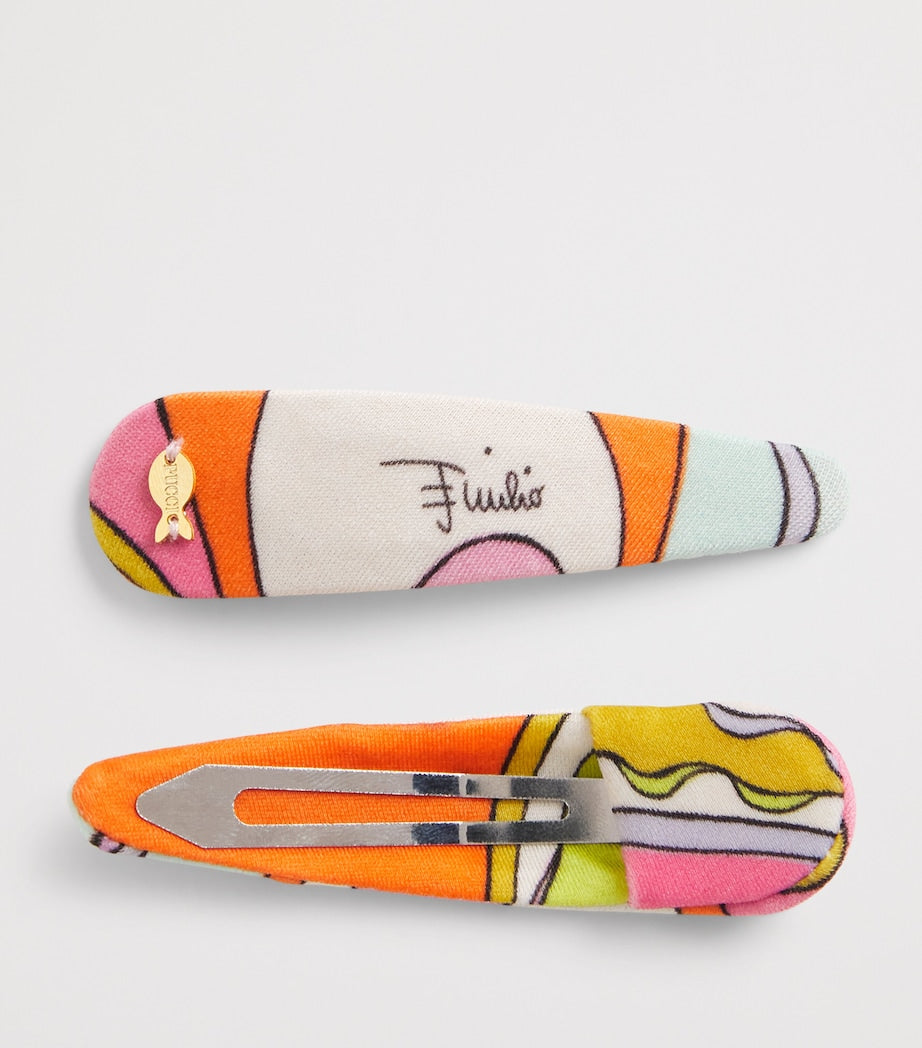 PUCCI printed hair clips set of 2 - British product