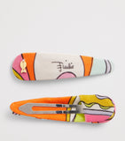 PUCCI printed hair clips set of 2 - British product