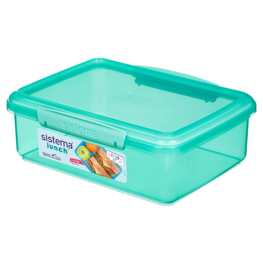 Sistema 2L Rectangular Lunch Box (Colours may vary)