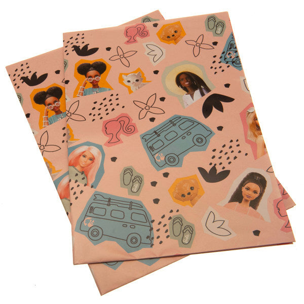 Barbie Happy Birthday Gift Wrap Sheets GOODS Superdrug   