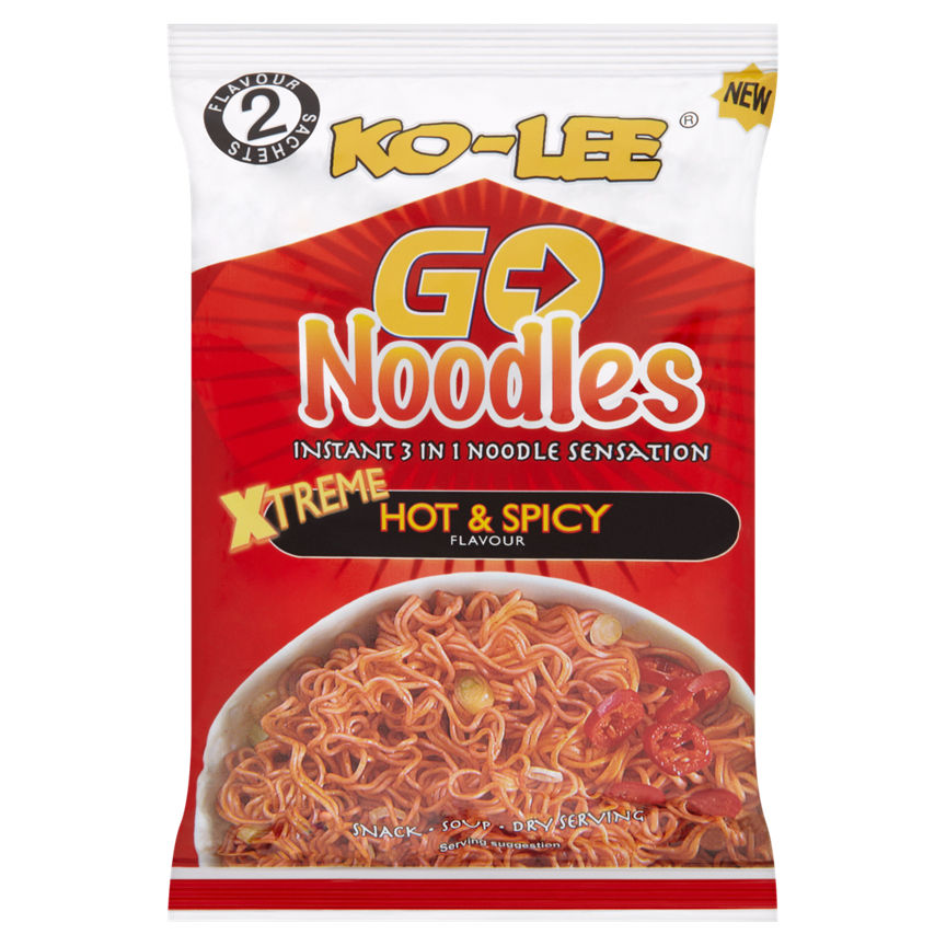 Ko-Lee Go Noodles Xtreme Hot & Spicy Flavour GOODS ASDA   