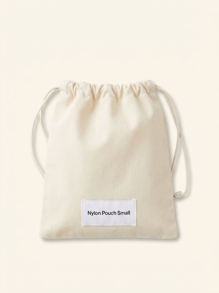 Prada silk duchesse pouch with leather drawstring, UK version