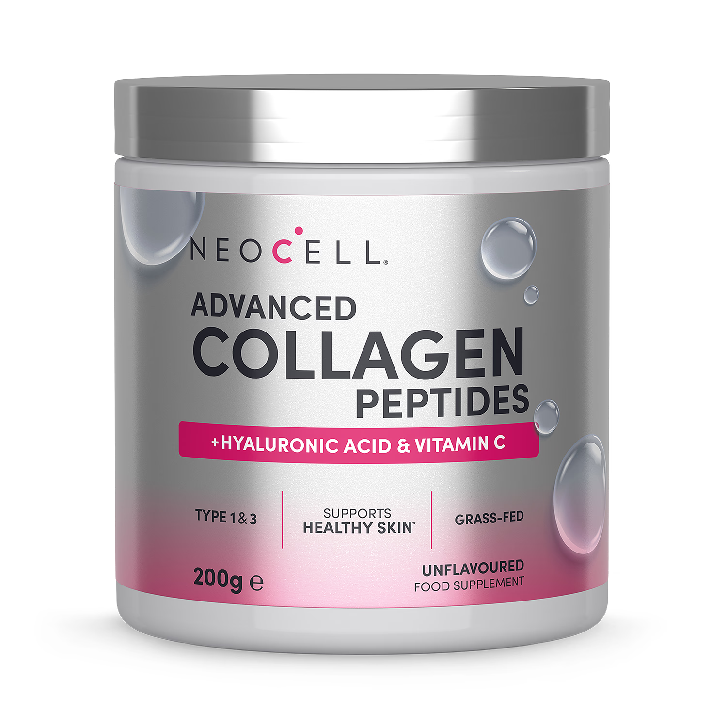 Neocell collagen peptides powder unflavoured 200g (British brand)