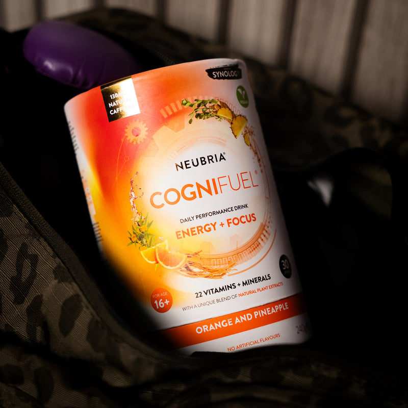 Neubria Cognifuel performance drink orange pineapple 30 x 8g sachets (British brand)