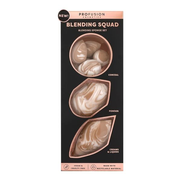 Profusion Cosmetics Blending Sponge Set, imported from the UK