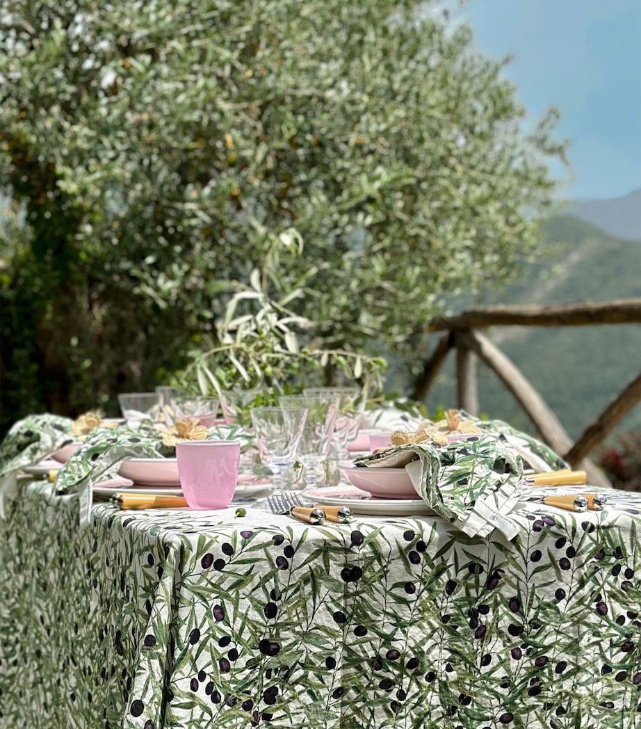 Summerill & Bishop L'Olivier linen tablecloth 165cm x 380cm (British brand)
