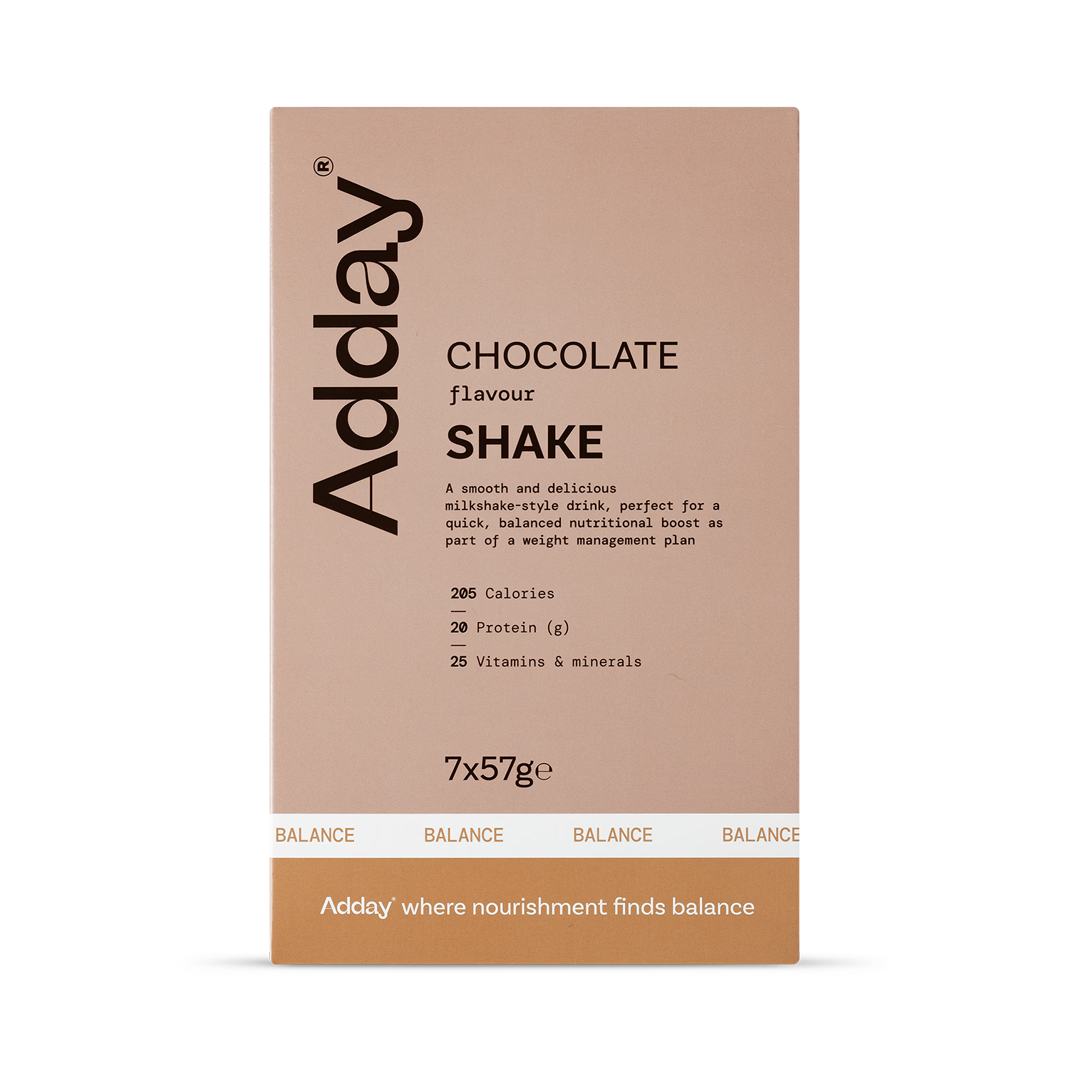 Adday chocolate shake 7 x 57g pack, UK version