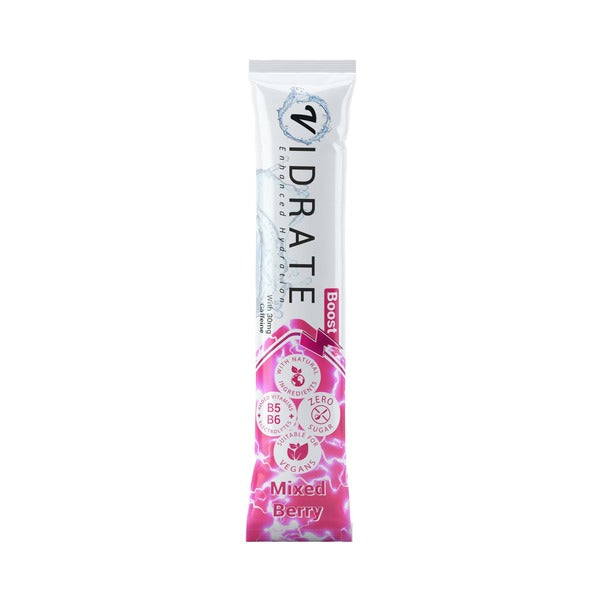 ViDrate Zero Sugar Hydration Sachets Boost Mixed Berry X 30