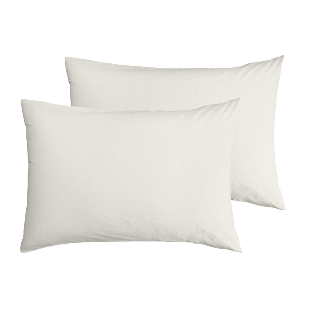 Sainsbury's Home Cotton Rich Pillowcase Pair Cream