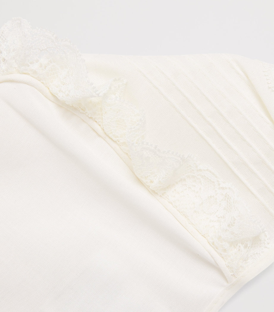 PEPA LONDON cream lace bonnet (British brand)