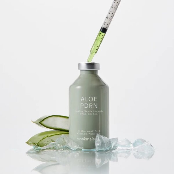 Shaishaishai Aloe PDRN cooling repair ampoule 50ml, imported from the UK