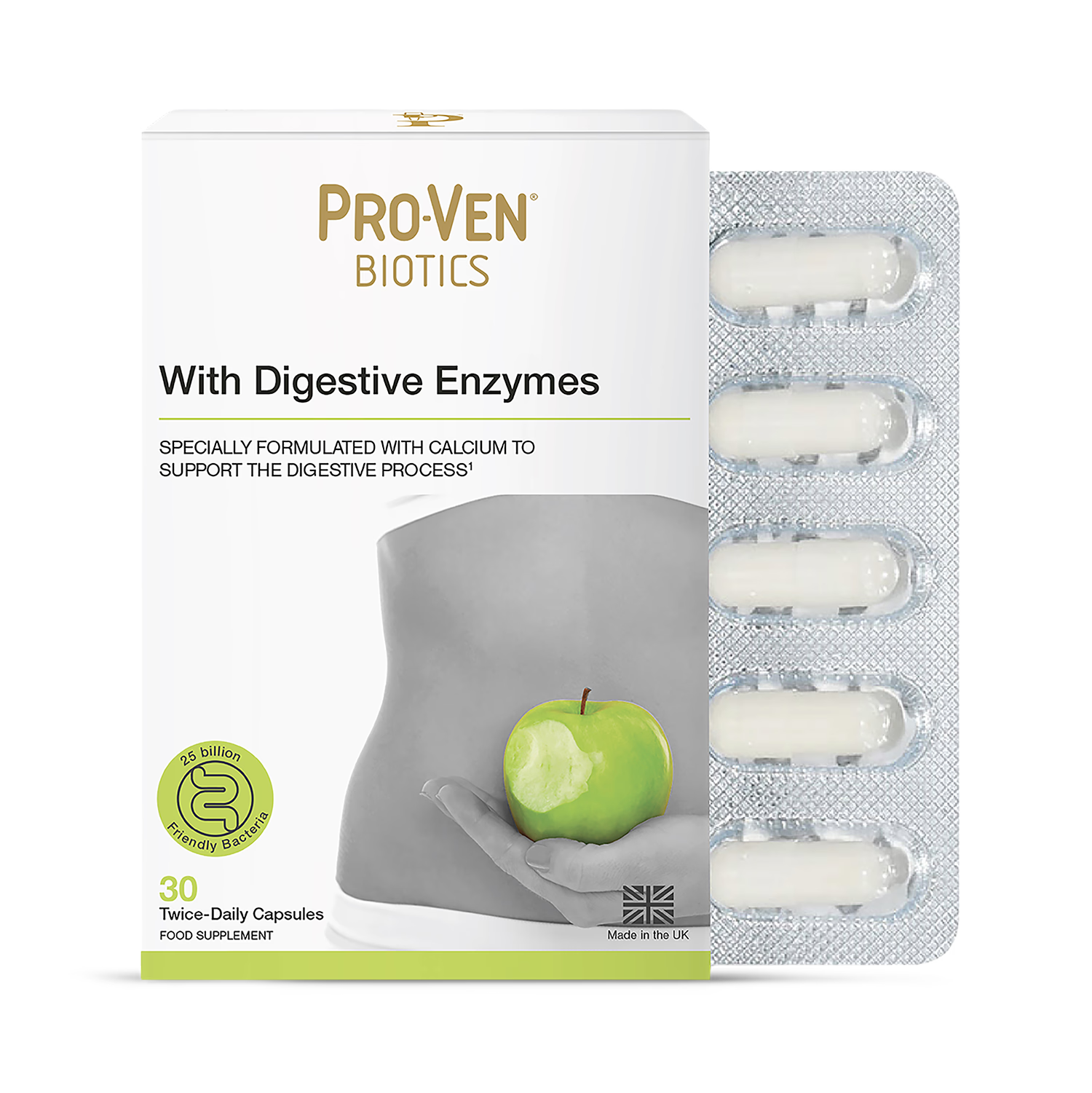 Pro-Ven Biotics acidophilus bifidus probiotic capsules 30 caps, imported from the UK