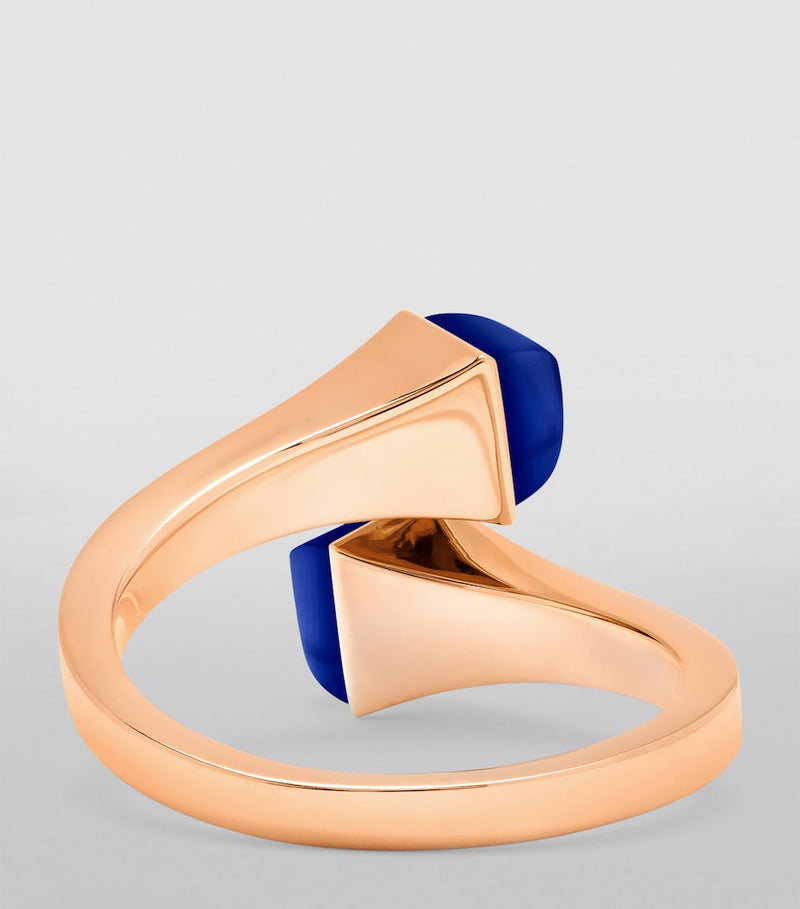 Marli New York Cleo rose gold lapis lazuli diamond - British product