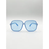 SVNX granny style blue sunglasses lightweight frame, imported from the UK