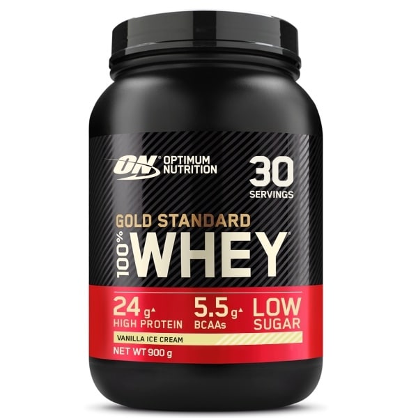 Optimum Nutrition Vanilla Ice Cream Whey Protein Powder 900g