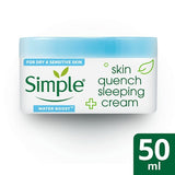 Simple Skin Quench Sleeping Cream Moisturiser 50ml GOODS Superdrug   