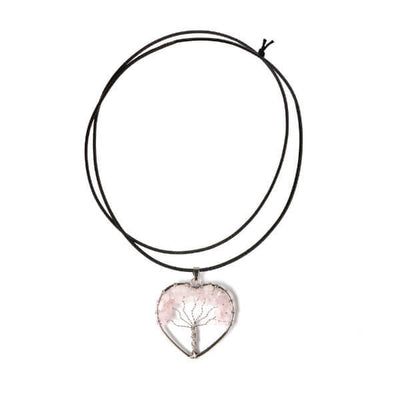 Superdrug Myga Tree of Life Rose Quartz Crystal Pendant- Buy online at McGrocer