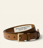 Ceinture en cuir à motif triangle Prada 2 cm, importée du Royaume-Uni