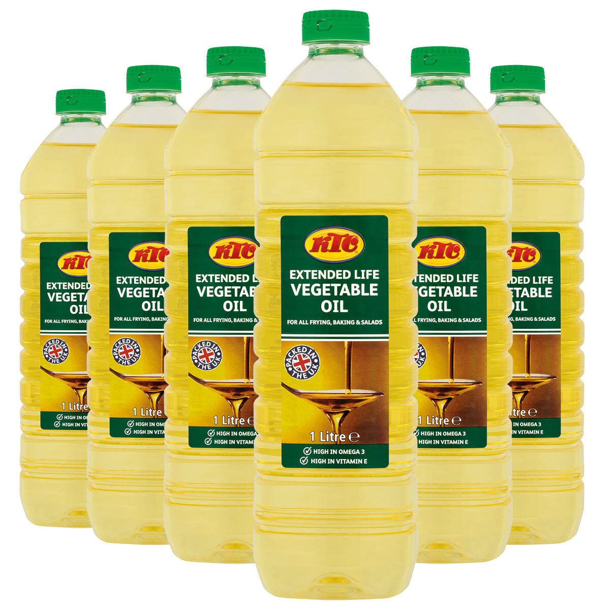 KTC vegetable oil 6 x 1L, UK version