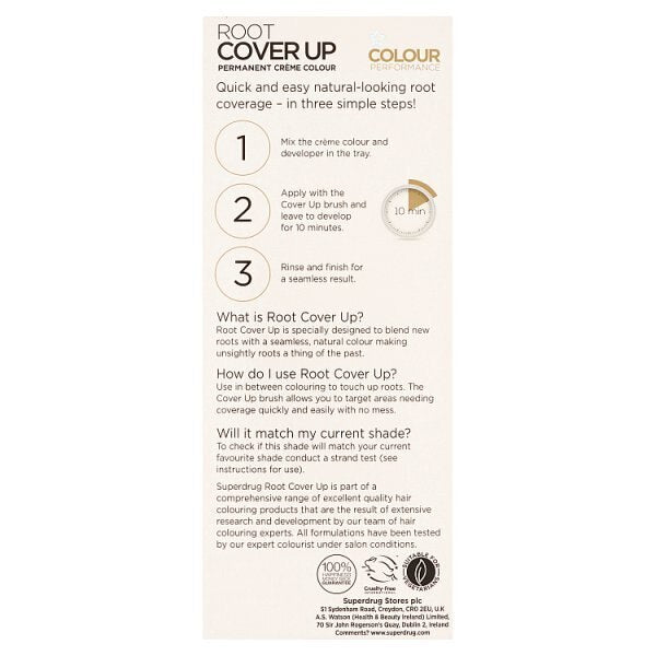 Superdrug Performance Root Cover up Black 2.0 GOODS Superdrug   