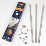 Rothley handrail kit brushed 3.6m, UK version