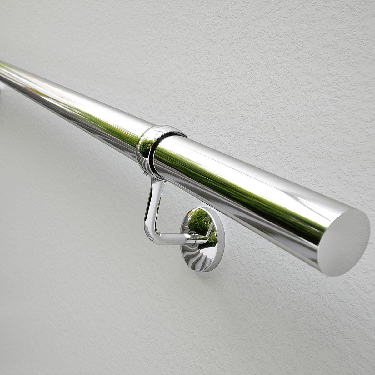 Rothley polished stainless steel handrail kit 3.6m, UK version