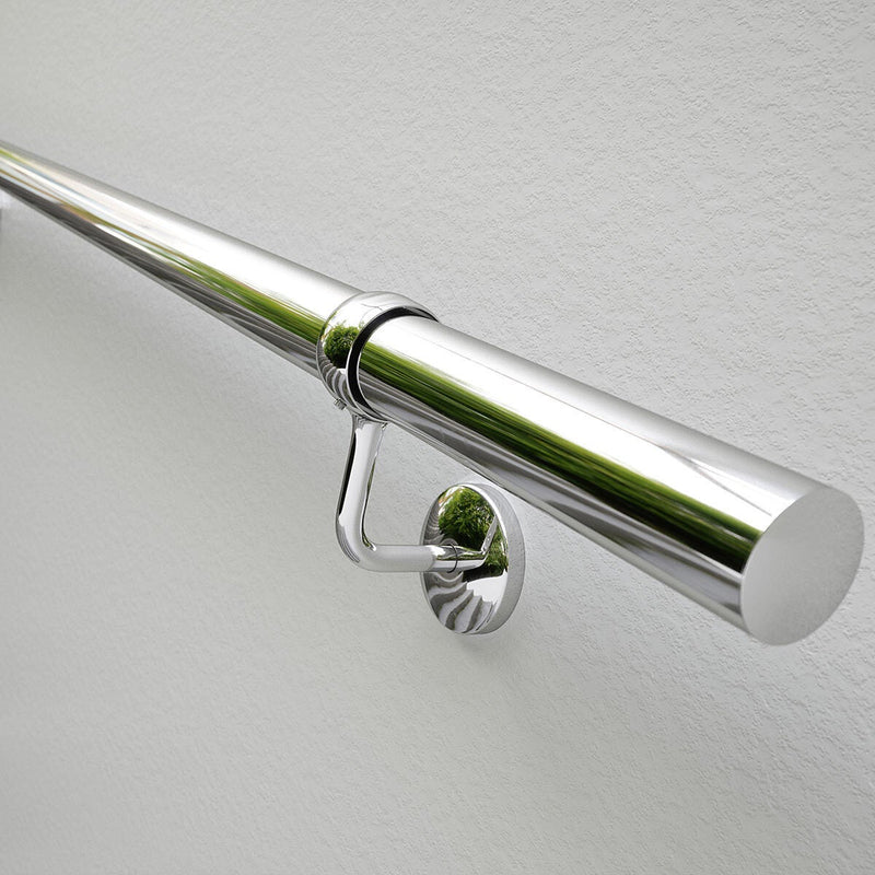 Rothley polished stainless steel handrail kit 3.6m, UK version