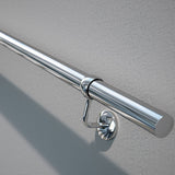 Rothley polished stainless steel handrail kit 3.6m, UK version