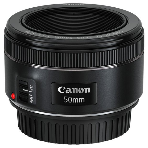 Canon EF 50mm f1.8 STM prime lens for Canon cameras (British brand)