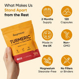 WeightWorld turmeric and black pepper capsules 120-count, UK version