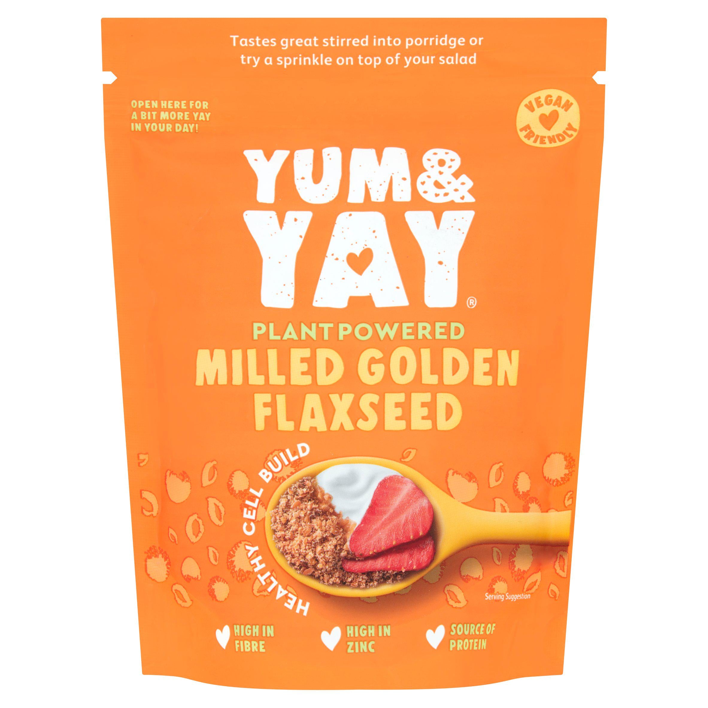 Yum & Yay Glorious Milled Golden Flaxseed 200g Wholefood powders & ingredients Sainsburys   