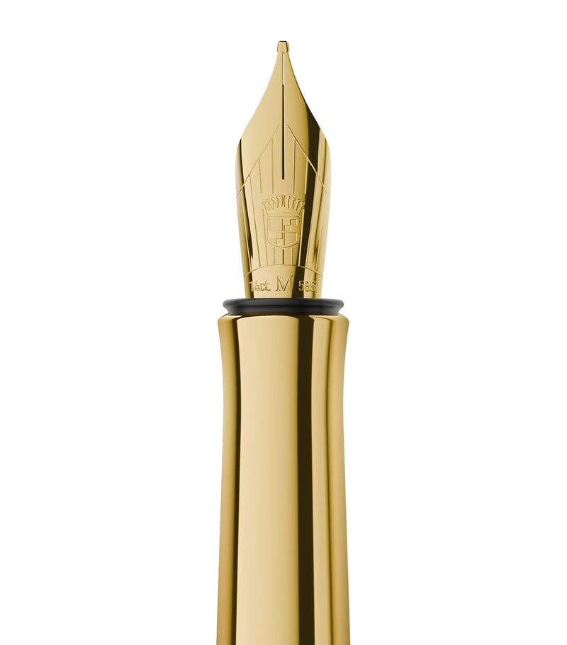 Graf von Faber-Castell Gold-Trim Hornbeam Wood Bloom fountain pen, UK version