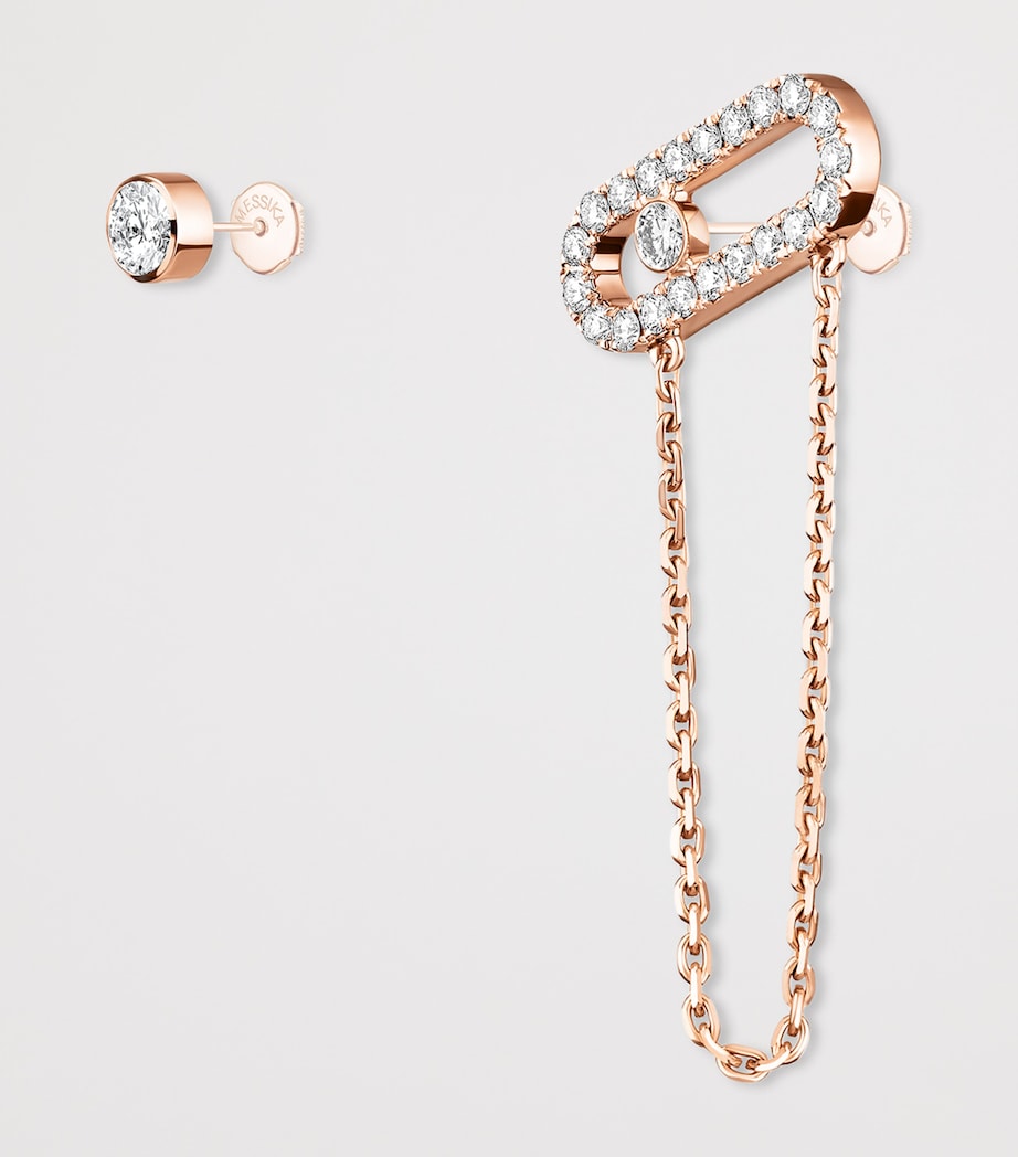 Messika Move Uno rose gold diamond earrings 0.30ct (British brand)